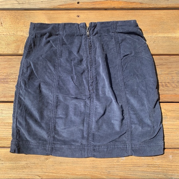 Free people corduroy blue mini skirt - Picture 3 of 3